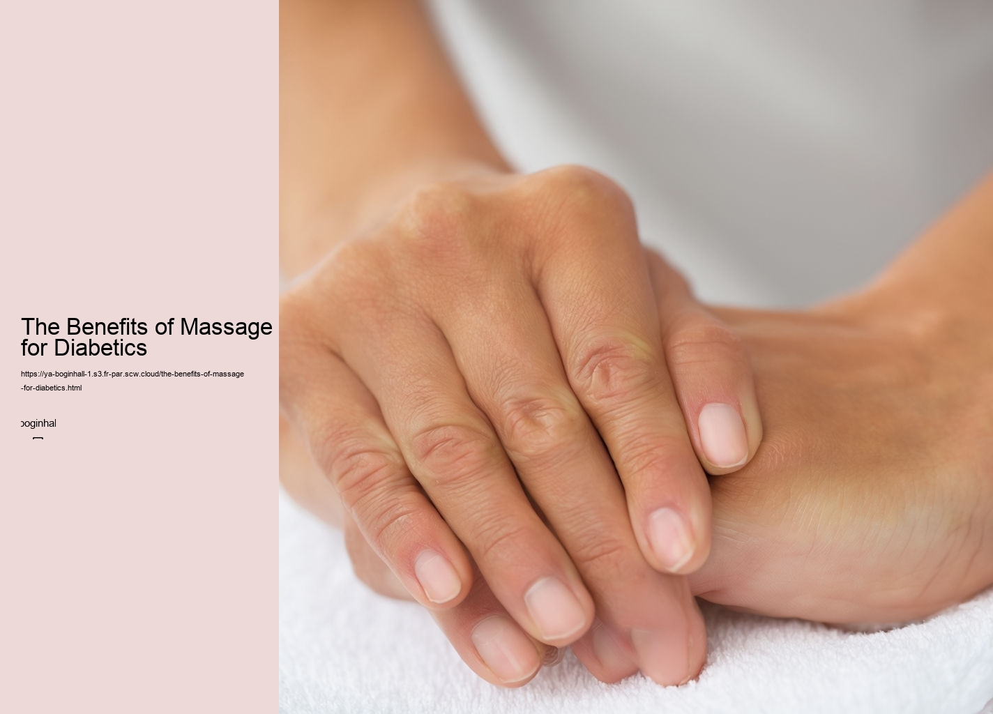 The Benefits of Massage for Diabetics